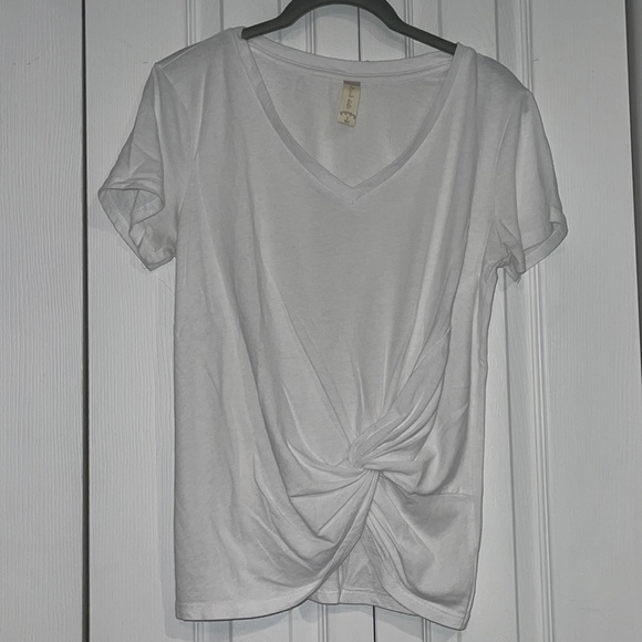 Altar’d State White Tee with Twist Detail - Picture 2 of 4